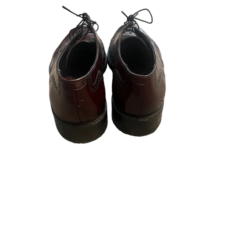 Freeman Ultra-Flex Hendrix Wingtip Leather Oxford Men’s Burgundy Size 9‎